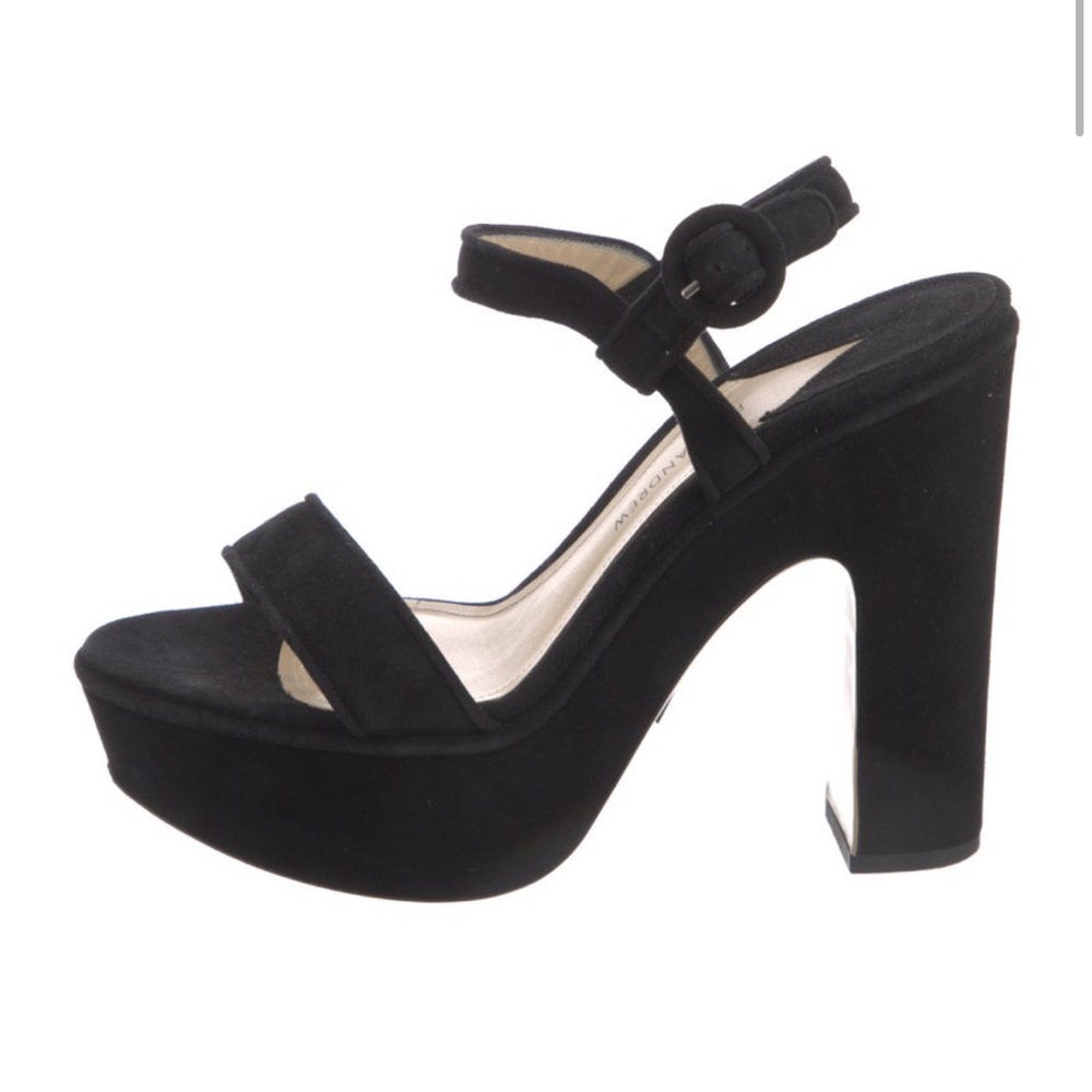 Paul Andrew Black Platform Heels